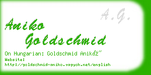 aniko goldschmid business card